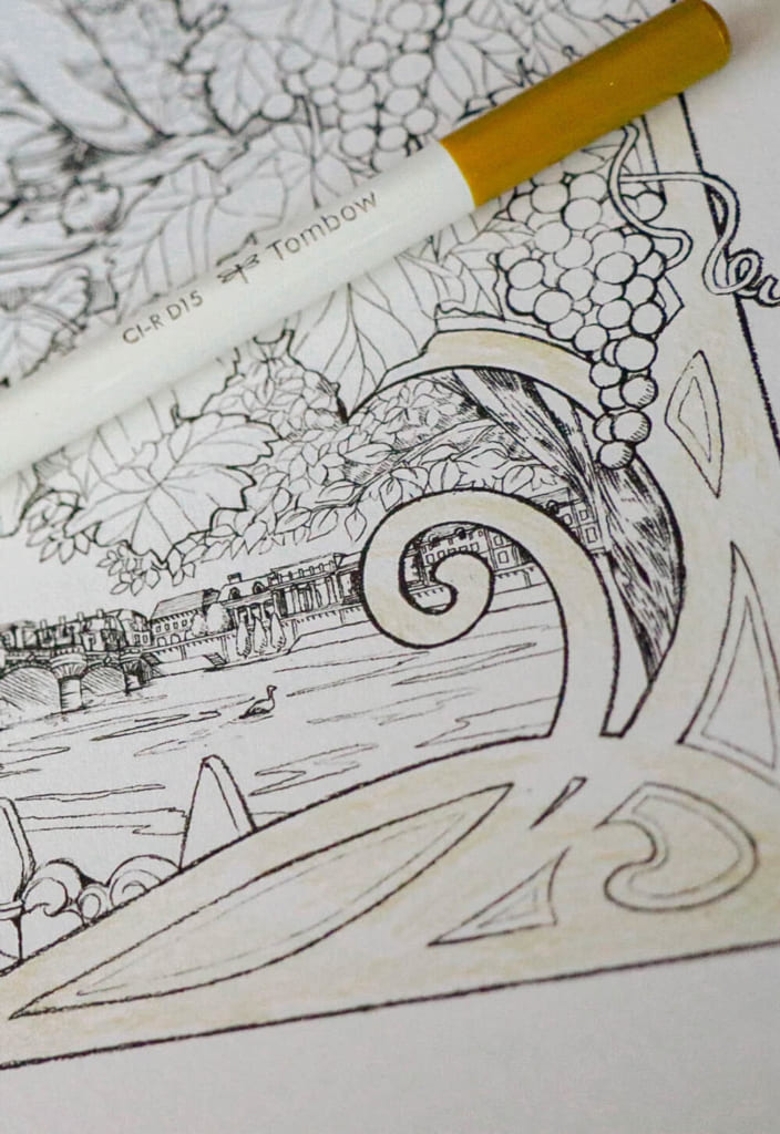 イラストレーターree さんの魅力満載 アート塗り絵コレクション 塗り絵メイキング Initial Gallery イニシャルギャラリー